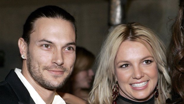 A younger and much thinner Keven Federline with his former wife Britney Spears.