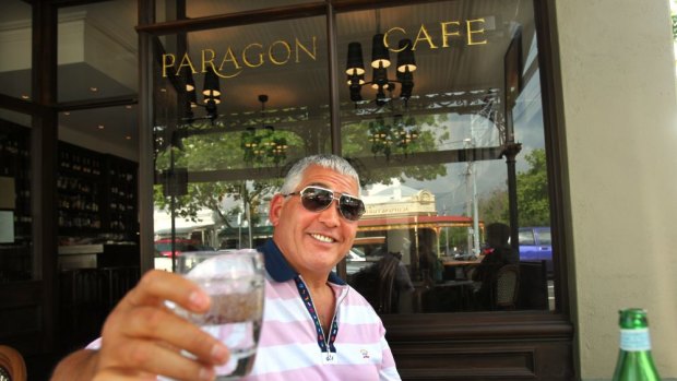 Mick Gatto at the Paragon Cafe in Rathdowne St in 2010.