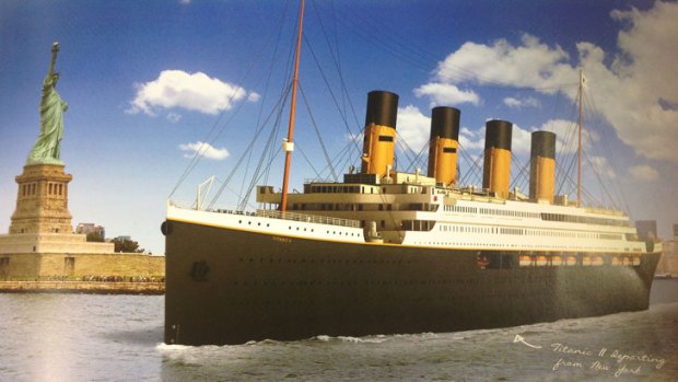 The Titanic II as shown in a Blue Star Line prospectus.