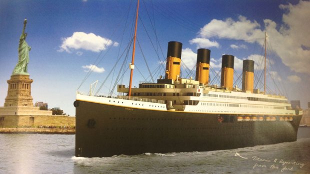 An artist's impression of the Titanic II.