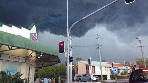 The storm front approaching Carina.