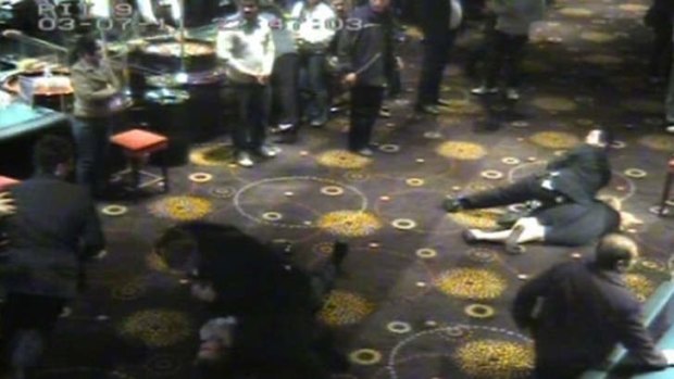 Video cameras record things getting out of hand at Crown.