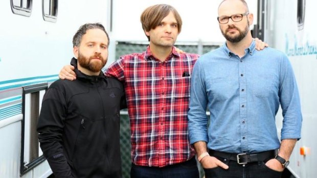 Death Cab for Cutie's frontman Benjamin Gibbard, centre, found writing the songs for <i>Kintsugi</i> helped him come to terms with his divorce.