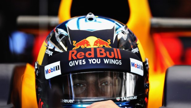 Daniel Ricciardo prepares to drive during practice for the Monaco Formula One Grand Prix.