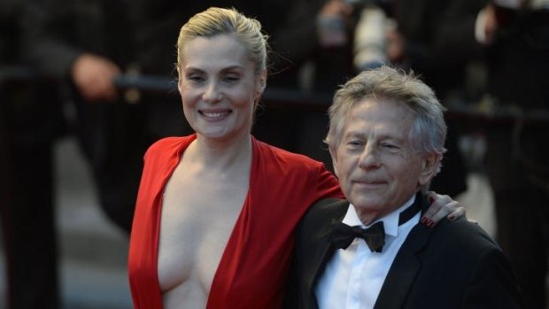 Roman Polanski and his wife actress Emmanuelle Seigner at the Cannes Film Festival in May last year.