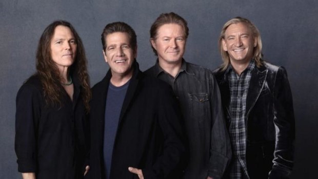 The 2014 History of the Eagles tour lineup is (from left)  Timothy B. Schmitt, Glenn Frey, Don Henley and Joe Walsh.