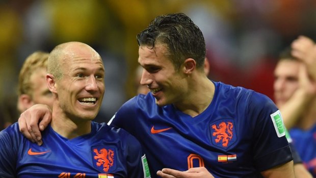 Twin threats: Robin van Persie and Arjen Robben.
