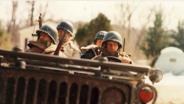 Soldiers in <i>Marwencol</I>.