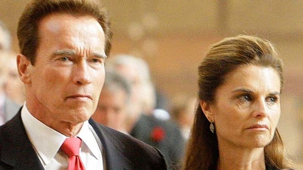Separated ... Arnold Schwarzenegger and wife Maria Shriver.