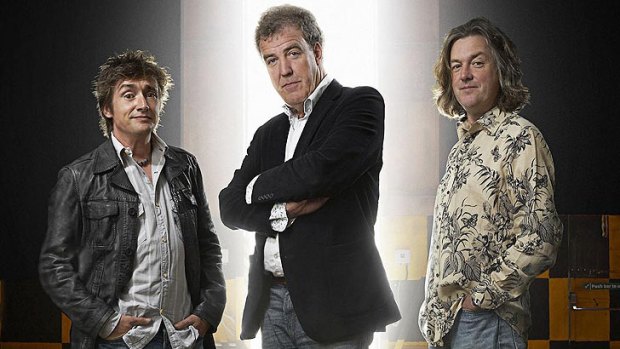 <i>Top Gear</i> presenters Richard Hammond, Jeremy Clarkson and James May.