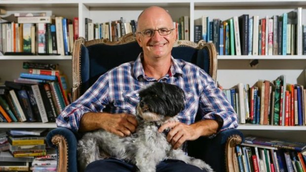 ABC radio presenter and children's author James O'Loghlin, who has written a new book, <i>Daisy Malone and the Blue Glowing Stone</i>.