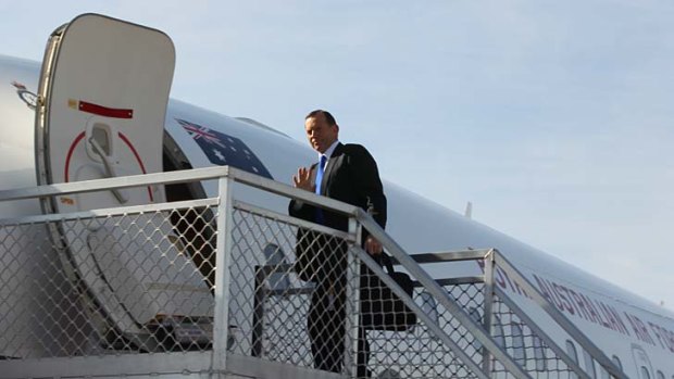 The latest boat arrival comes as Prime Minister Tony Abbott heads to Indonesia to discuss among other issues, asylum seekers.