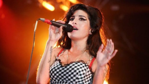 Amy Winehouse performing in 2007.