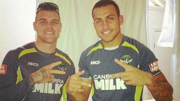 Blues Brothers: Dugan and Ferguson came unstuck through alcohol and social media at the start of the season at the Raiders.