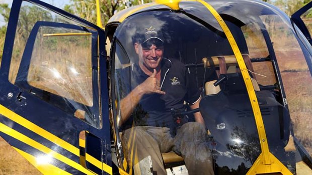 An Airborne Solutions pilot.