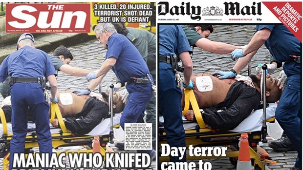 The Daily Mail and The Sun front pages. 