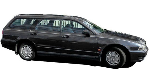 Police have been able to identify the wanted vehicle as a Mitsubishi Magna, believed to be a 2000 to 2003 model station wagon.