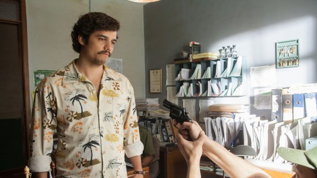 Wagner Moura stars in Netflix's  <i>Narcos</i>.

