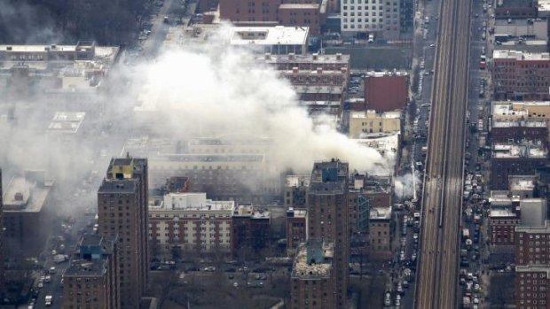 The explosion was caused by a gas leak, the New York City Fire Department said.