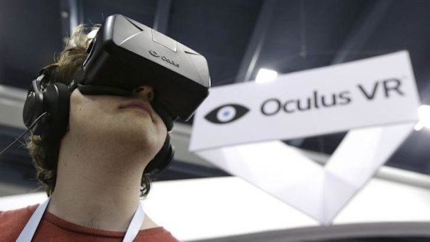 Backlash: A gamer uses Oculus Rift at the Game Developers Conference in San Francisco.