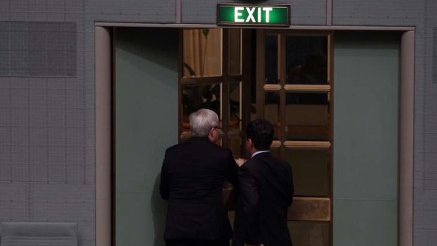 Kevin Rudd leaves Parliament for the last time on Wednesday night.