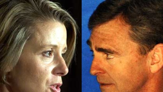 Premiers at odds ... NSW's Kristina Kenneally and Victoria's John Brumby.