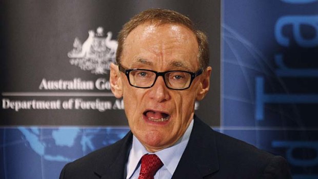 "We warn them that South Korea, which has shown admirable restraint, is not likely to ignore continuous threats, let alone any future attacks": Australian Foreign Minister Bob Carr.