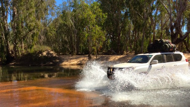 Prado at a river crossing.