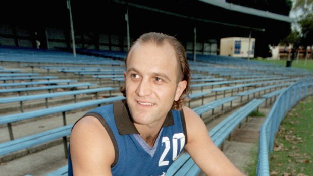 Former West Coast Eagle Paul Peos was the first club player to officially put boot to football back in 1987.