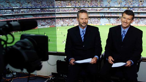 Network ten commentators Robert Walls and Steve Quartermain.