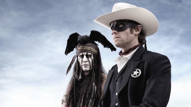 Johnny Depp and Armie Hammer in <i>The Lone Ranger.</i>
