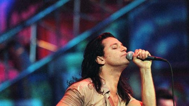 Unquestionably a rock star ... Michael Hutchence commanded attention