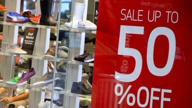 Retail sales increased by 2.8 per cent in the first half of the year.