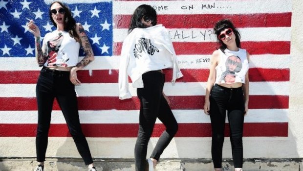 Funny punks: The Coathangers are bringing their garage sounds to the Tote in Collingwood.