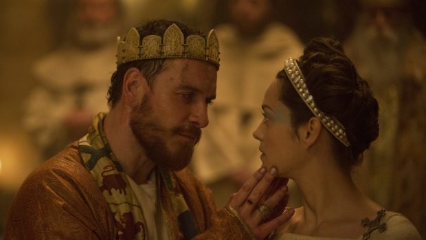 Michael Fassbender and Marion Cotillard play the king and his queen in <i>Macbeth</i>.