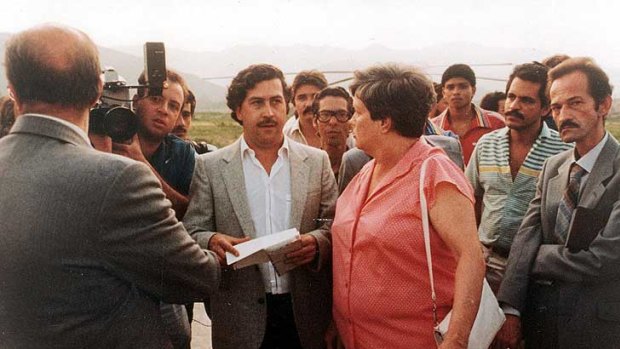 Pablo Escobar, centre, was long known as the richest cocaine trafficker in the world.