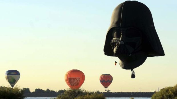 A hot air balloon in the shape of Darth Vader will come to Australia for the first time for Canberra's Balloon Spectacular.