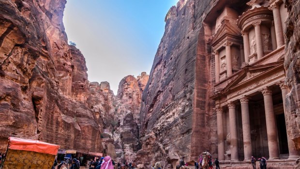 The Treasury in Petra.