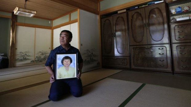 Mikio Watanabe at his home at Yamakiya district in Kawamata town, Fukushima prefecture.