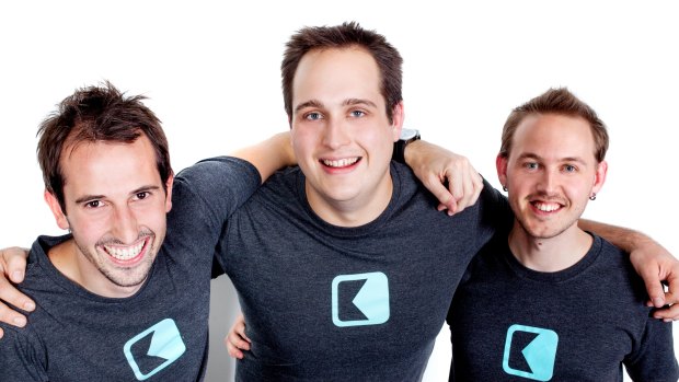 Chris Nolet, Edward Dowling and Diesel Laws of tech start-up App.io.
