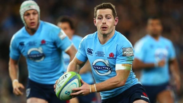 Composure: Bernard Foley in action during the Waratahs' victorious final.