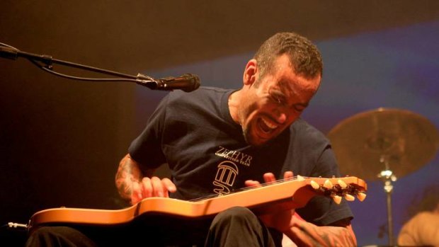 Ben Harper in 2011 at the 22nd Annual Byron Bay Blues & Roots Music festival.