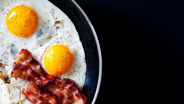 Bacon and eggs for better health? hold up.
