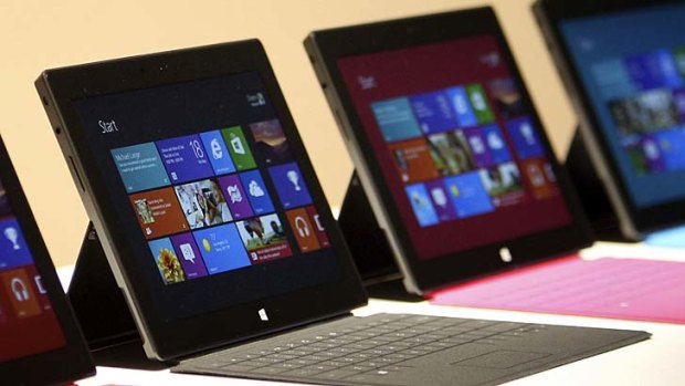 "Modest start" ... Microsoft's Surface tablet.