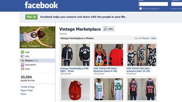 Vintage Marketplace can be found on Facebook.