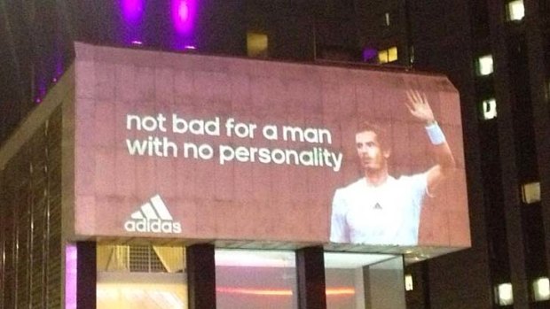 An adidas billboard in Leeds.