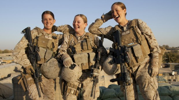US marines in Afghanistan.