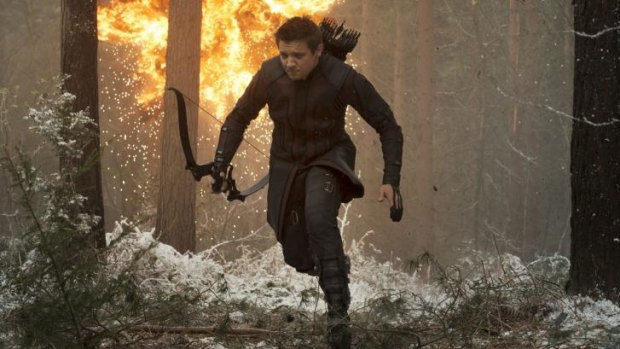 Jeremy Renner as the much maligned superhero Hawkeye.