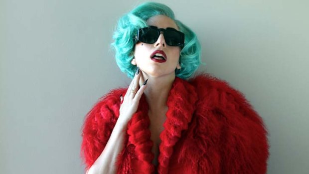 Born this way ... pop culture heroine Lady Gaga was happy to talk politics in Sydney yesterday.