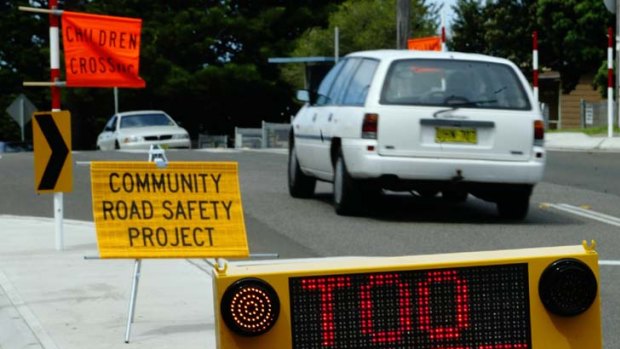 Good signs &#8230; school zones have aided a 45 per cent drop in casualties.